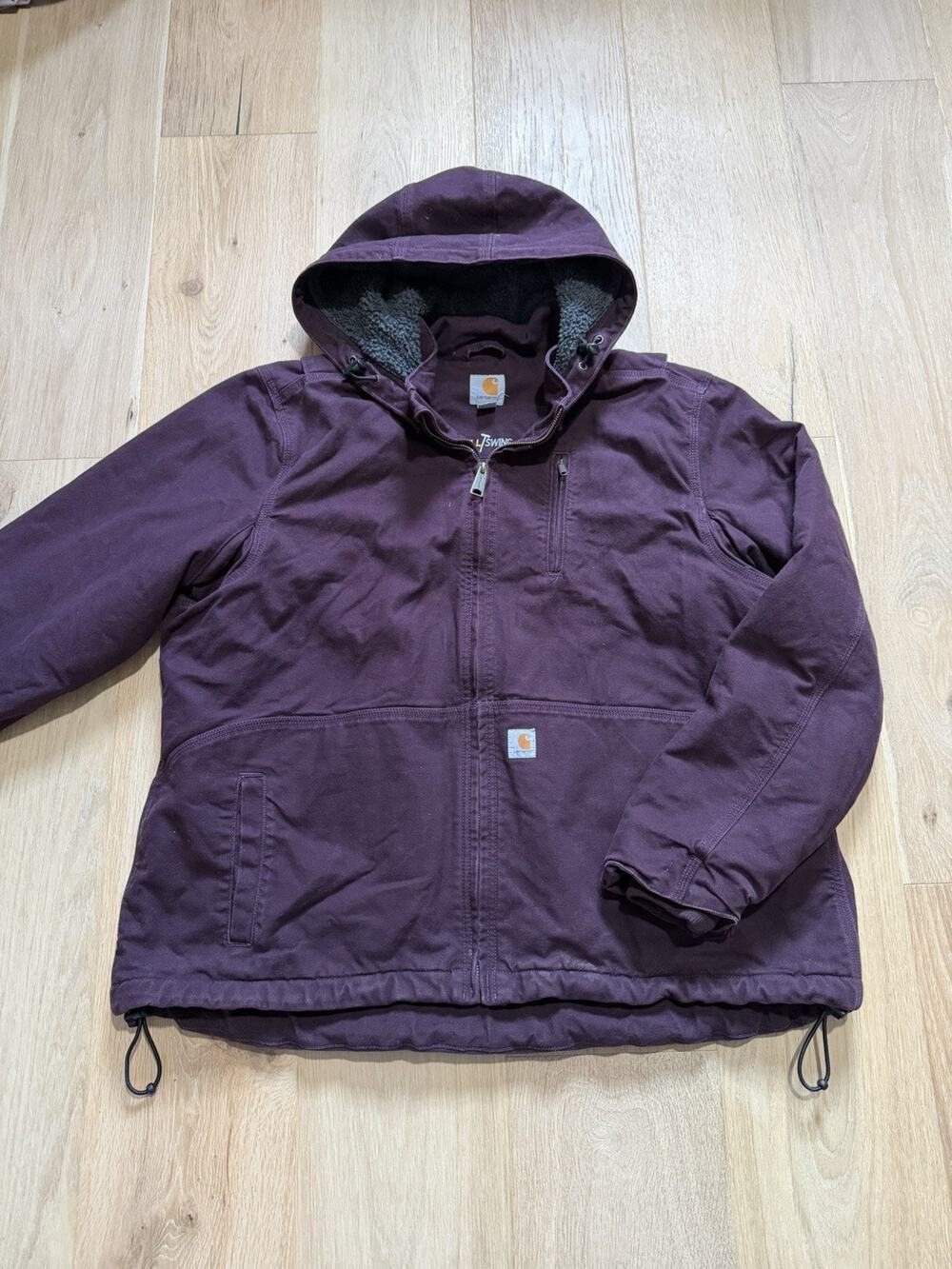 Carhartt Full Swing Caldwell Jacket Women’s XXL Deep Wine Purple Sherpa Coat